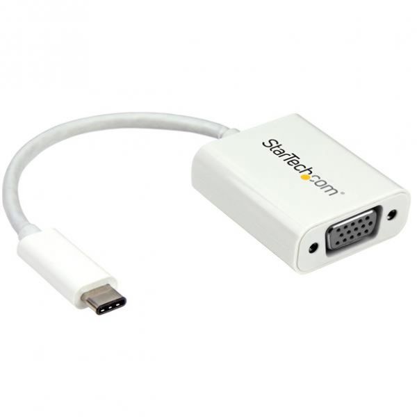 SYNX4244353 StarTech.com USB-C to VGA Adapter - USB Type-C to VGA Video Converter - White