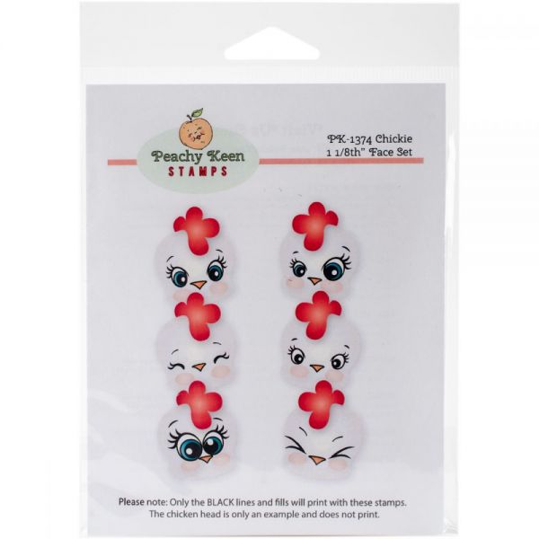 NOTM335308 Peachy Keen Stamps Clear Face Assortment 6/Pkg