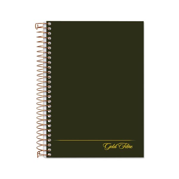 TOP20801 Ampad Gold Fibre Personal Notebook, College/Medium, 7 x 5, Classic Green, 100 Sheets