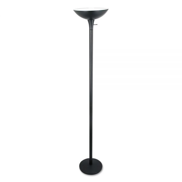 ALELMPF52B Alera Torchier Floor Lamp, 72" High, Black