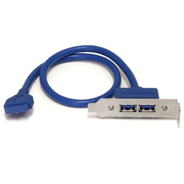 SYNX3140472 StarTech.com 2 Port USB 3.0 A Female Low Profile Slot Plate Adapter