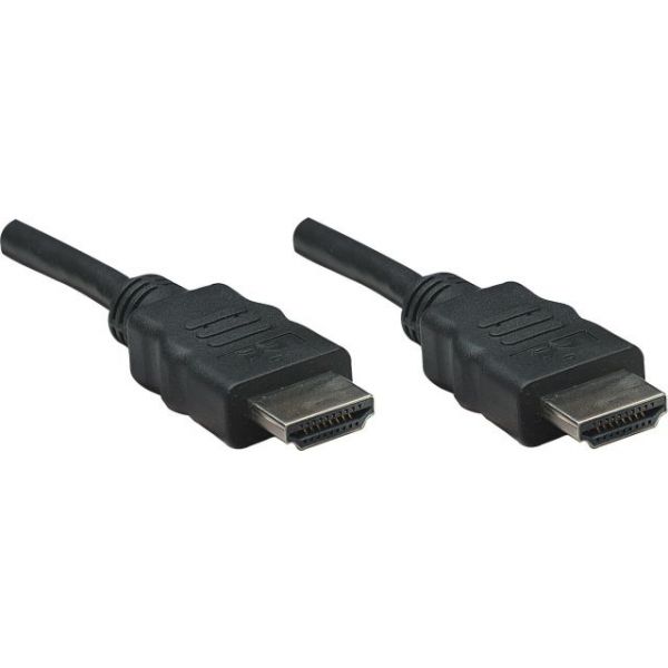SYNX3434761 Manhattan HDMI Male to Male High Speed Shielded Cable, 10', Black