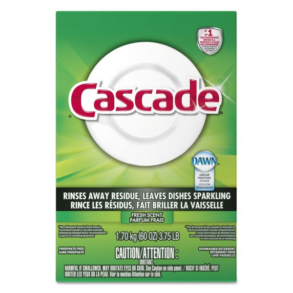 PGC95787EA Cascade Automatic Dishwasher Powder, Fresh Scent, 60 oz Box
