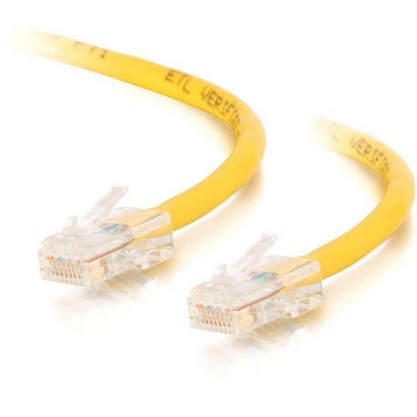 SYNX1773809 3ft Cat5e Non-Booted Crossover Unshielded (UTP) Network Patch Cable - Yellow