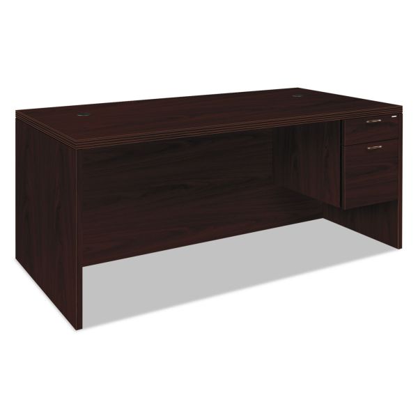 HON11585RAFNN HON Valido 11500 Series Right Pedestal Desk, 72w x 36d x 29 1/2h, Mahogany