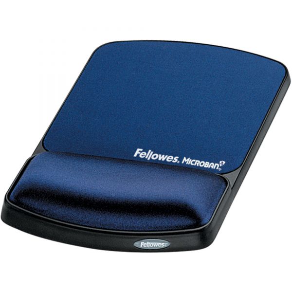 FEL9175401 Fellowes Wrist Support with Microban Protection, Sapphire/Black