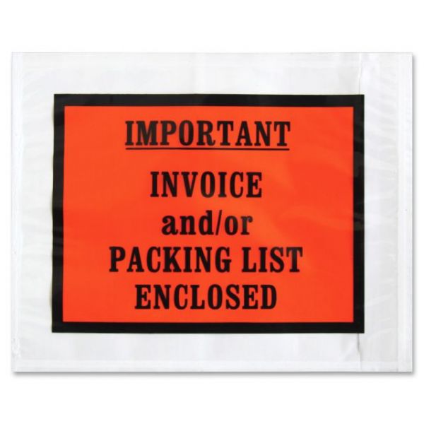 SPR41928 Sparco Pre-labeled Important Invoice Envelopes