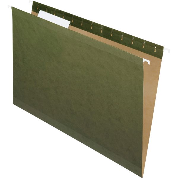 PFX415313 Pendaflex Hanging File Folders, 1/3 Tab, Legal, Standard Green, 25/Box