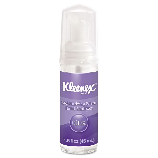 KCC34604EA Kleenex Ultra Moisturizing Foam Hand Sanitizer, 1.5 oz, Clear