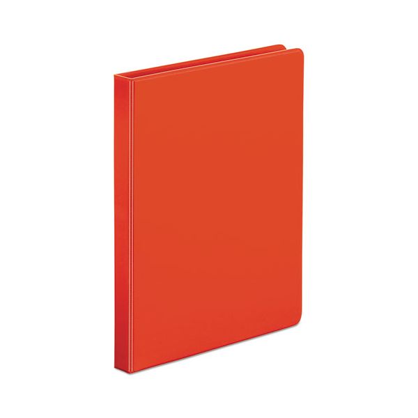 UNV30403 Universal Economy Non-View 3-Ring Binder, 1/2" Capacity, Round Ring, Red