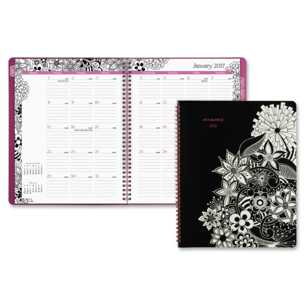 AAG589900 At-A-Glance FloraDoodle Monthly Planner