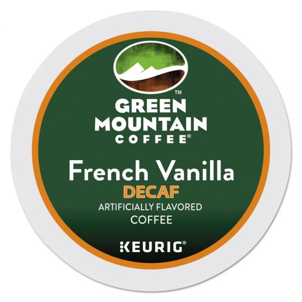 GMT7732 Green Mountain Coffee French Vanilla Decaf Coffee K-Cups, 24/Box