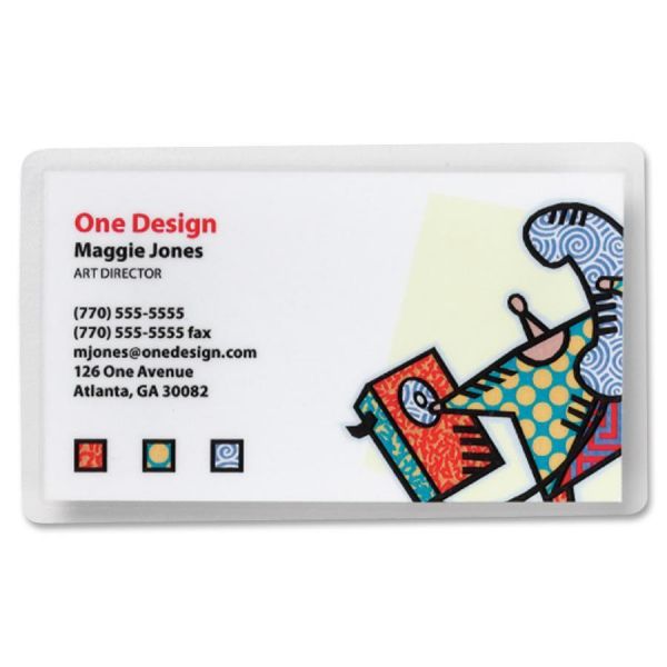 SPR01901 Sparco Business Card Laminating Pouches