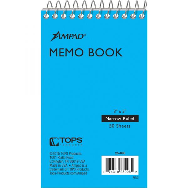 TOP25098 Ampad Glow Mini Memo Book