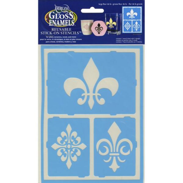 NOTM134961 Americana Gloss Enamel Stencils 8"X6"