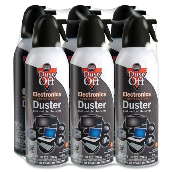 FALDPSXL6 Dust-Off Canned Air Compressed Gas Electronics Duster