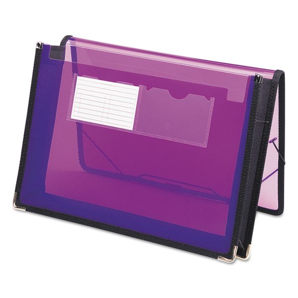 SMD71952 Smead 2 1/4" Exp Wallet, Poly, Letter, Translucent Purple