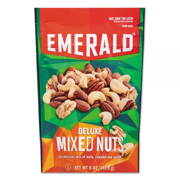 DFD53664 Emerald Deluxe Mixed Nuts, 5 oz Pack, 6/Carton