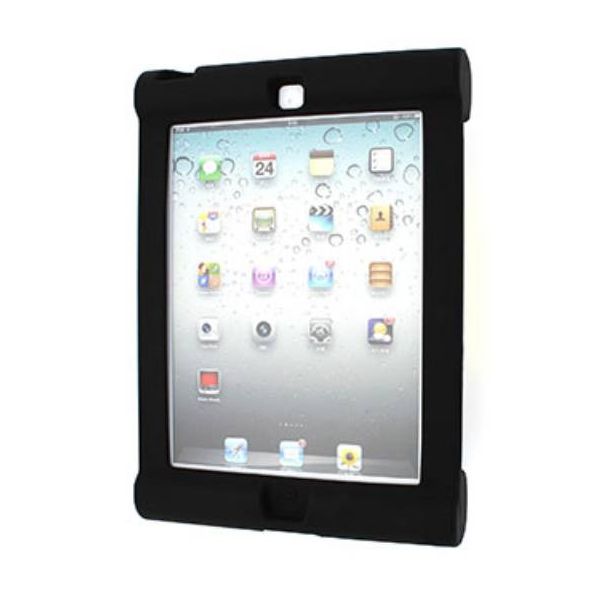 SYNX4093468 Seal Shield Silicone Bumper Case for iPad Air Black Antimicrobial