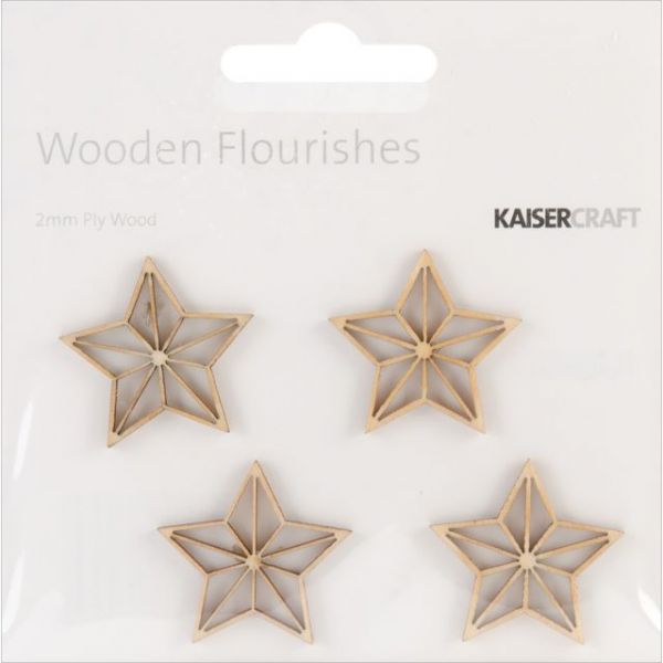 NOTM257970 Wood Flourishes 4/Pkg