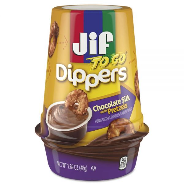 SMU21019 Jif To Go Chocolate Silk w/Pretzels Dippers