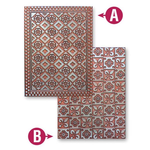 NOTM088616 Spellbinders M-Bossabilities A4 Card Embossing Folder