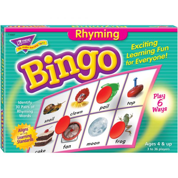 TEPT6067 Rhyming Bingo Game