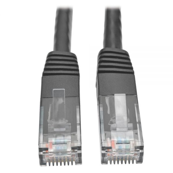 SYNX4496513 Tripp Lite Cat6 Gigabit Molded Patch Cable (RJ45 M/M), Black, 14 ft