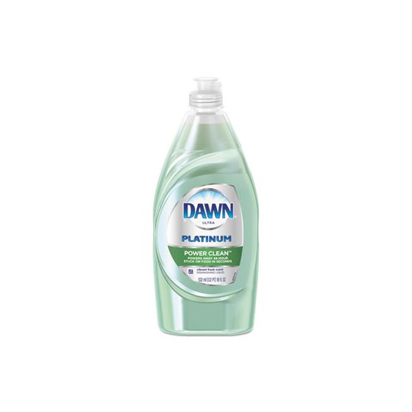 PGC91589CT Dawn Liquid Dish Detergent, Power Clean, Fresh Scent, 18 oz Bottle, 10/Carton